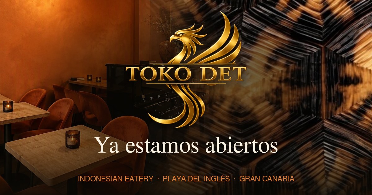 Toko Det · Ya estamos abiertos