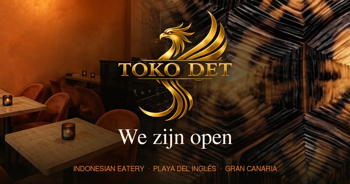 Toko Det · We zijn open